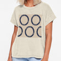 Textured Navy Rings on Tan by PSCSCo
