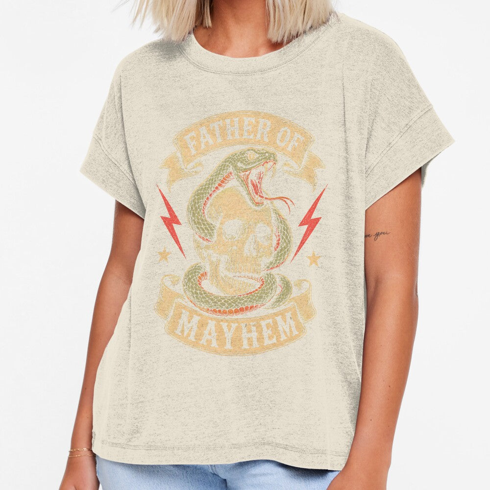 Father of Mayhem Funny Father's Day by zoes-ink Unisex , , , Long Sleeve Tee