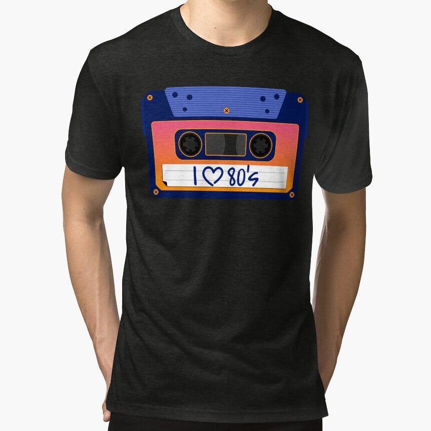 I Love 80's Cassette by tapeisdamessage Unisex , , , Long Sleeve Tee