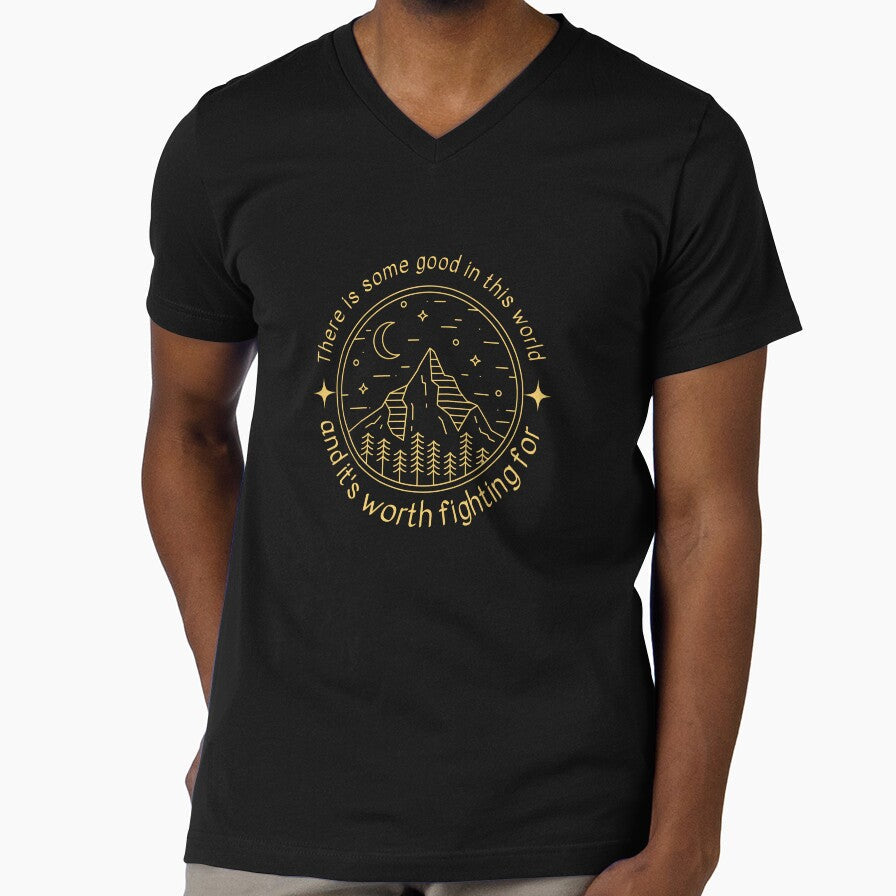 There is Some Good in This World - Mountain Landscape - Fantasy by Fenay Designs Unisex , , , Long Sleeve Tee