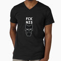 fck nzs cat middle finger by Shirt-Kaiser Unisex , , , Long Sleeve Tee