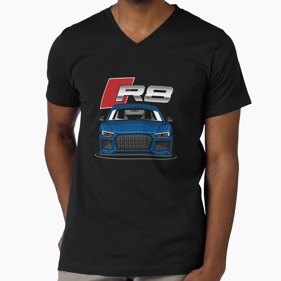R8 V10 Performance (Scuba Blue) by JioojiProject Unisex , , , Long Sleeve Tee