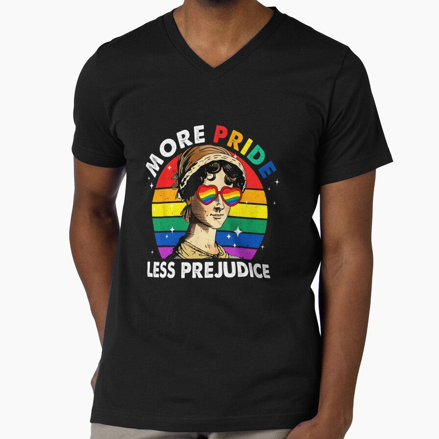 More Pride Less Prejudice Rainbow LGBT Pride Gay Lesbian by lidanmasi Unisex , , , Long Sleeve Tee