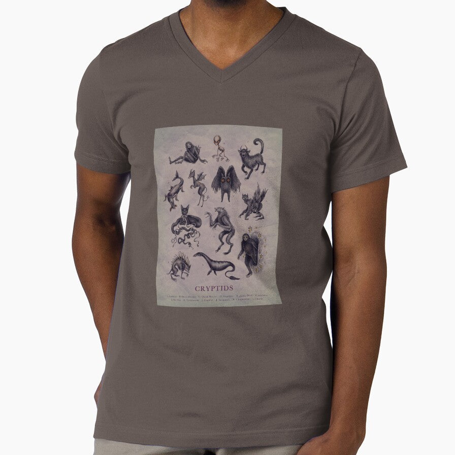 Types of Cryptids by Brett Manning Unisex , , , Long Sleeve Tee