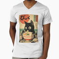 Kawaii Kuro Neko Ramen Run by Retro Type Unisex , , , Long Sleeve Tee