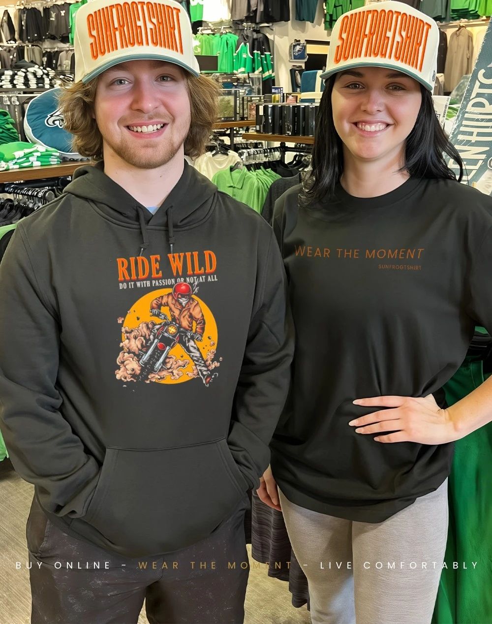 Biker ride wild do it with passion or not at all shirt