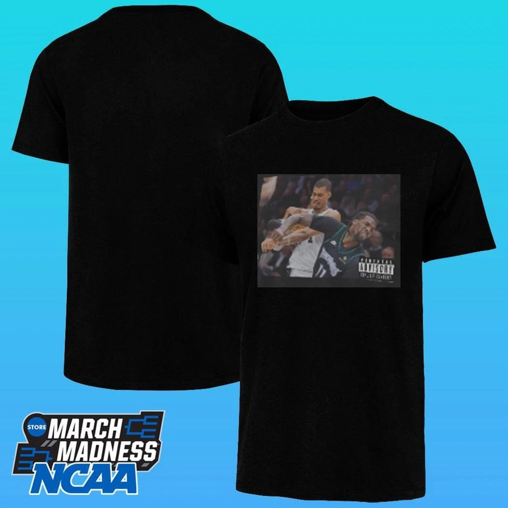 Wemby’s Elbow On Naz Reid Shirt