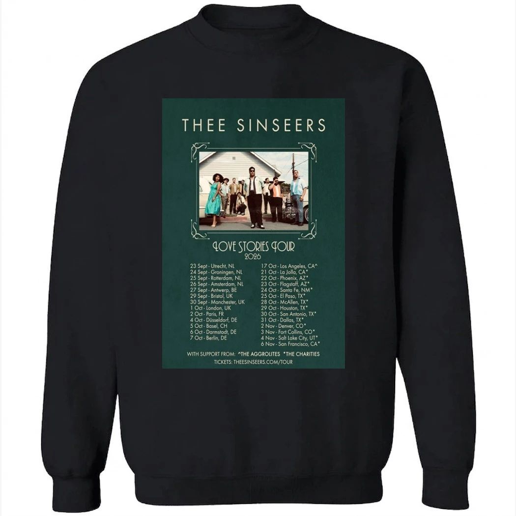 Thee Sinseers Fall Tour 2026 Poster Shirt