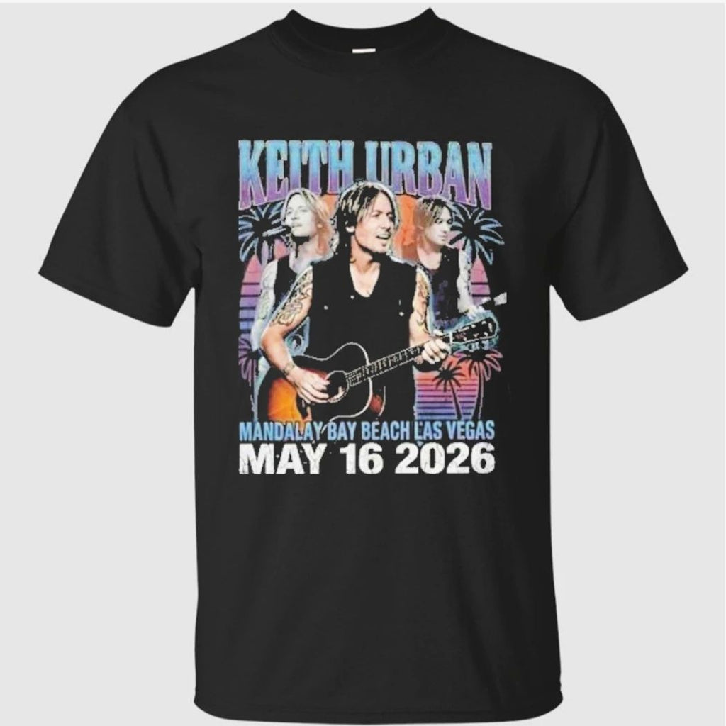 Keith Urban Las Vegas Concert May 16 2026 Mandalay Bay Beach Concert Vintage Bootleg Shirt