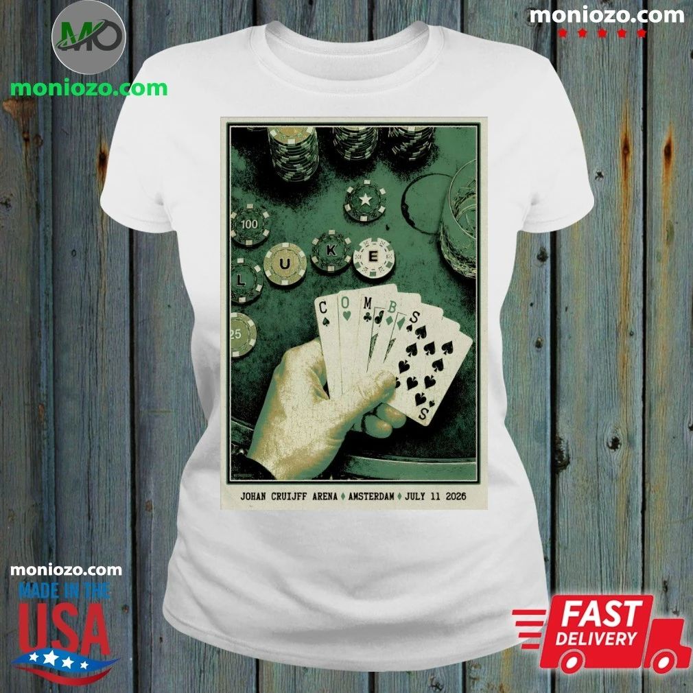 Luke Combs In Amsterdam NL On June 11 2026 Tour Poster Shirt
