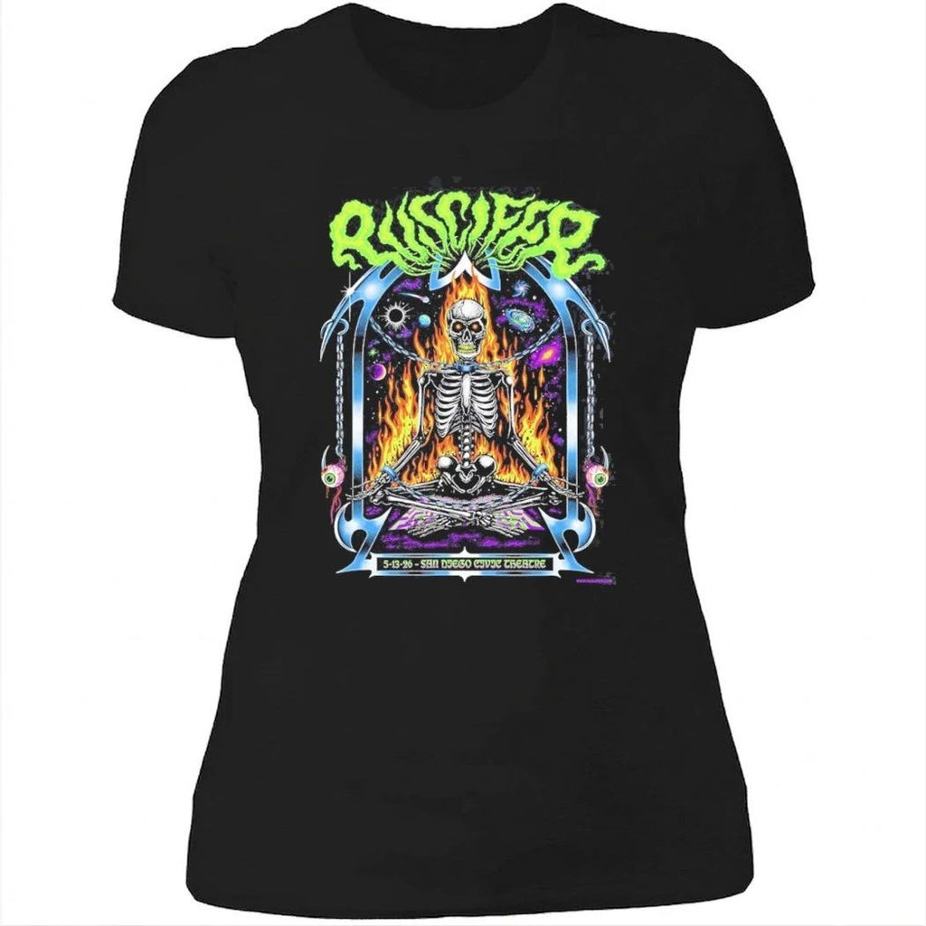 Puscifer San Diego 2026 Gig Poster At San Diego Civic Theatre On May 13 2026 Flaming Skull Art T-Shirt