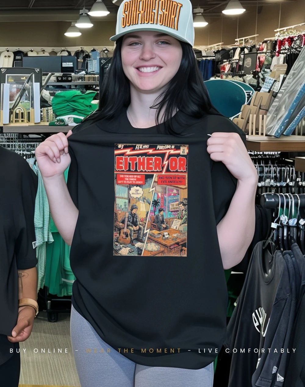Either time to sellout or and sign up with evil Angeles shirt