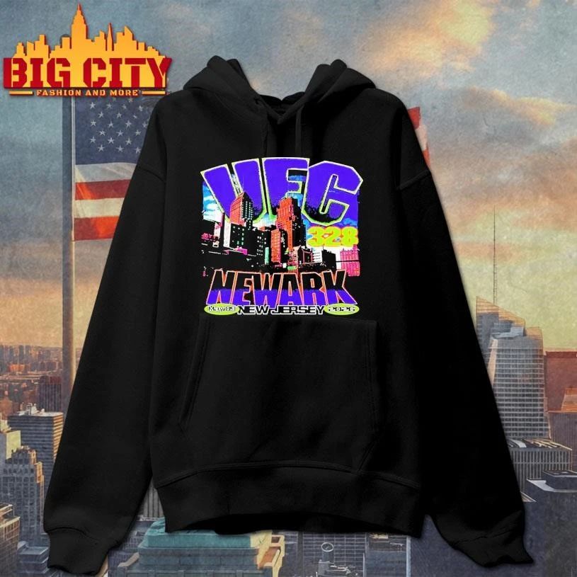 UFC 328 Newark New Jersey May 9 2026 Neon Skyline Shirt