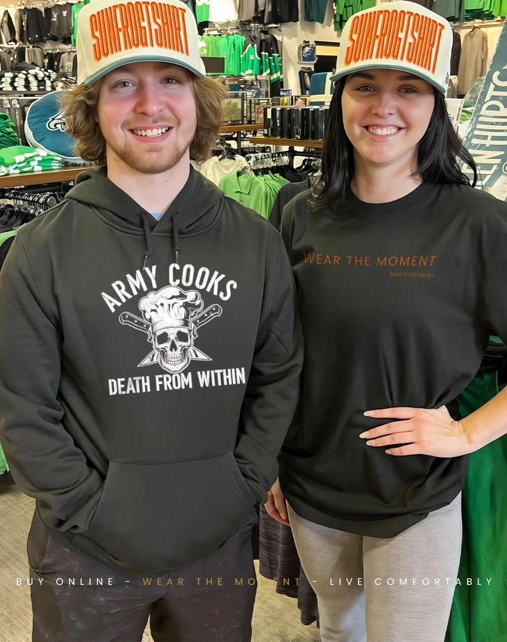 Army cooks death from within shirt