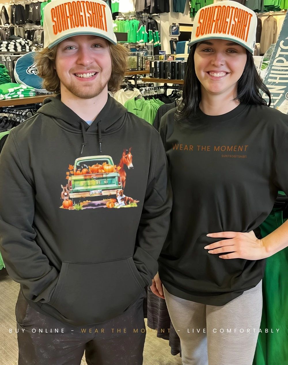 Hometown harvest truck autumn shirt