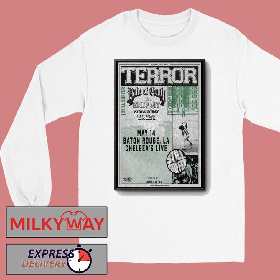 LIMITED May 14 2026 TERROR Baton Rouge, LA Poster TOUR shirt