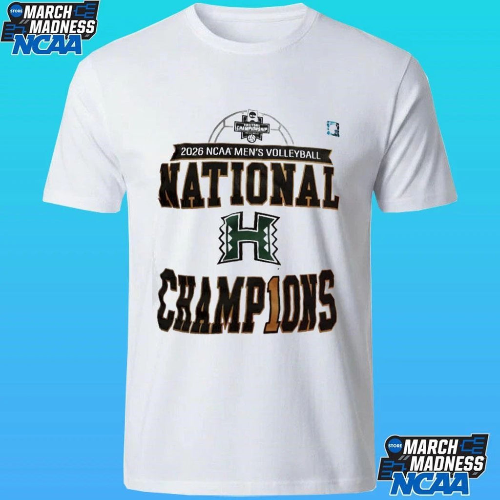 Hawaii Rainbow Warriors 2026 Ncaa Men’s Volleyball National Champions Locker Room Shirt
