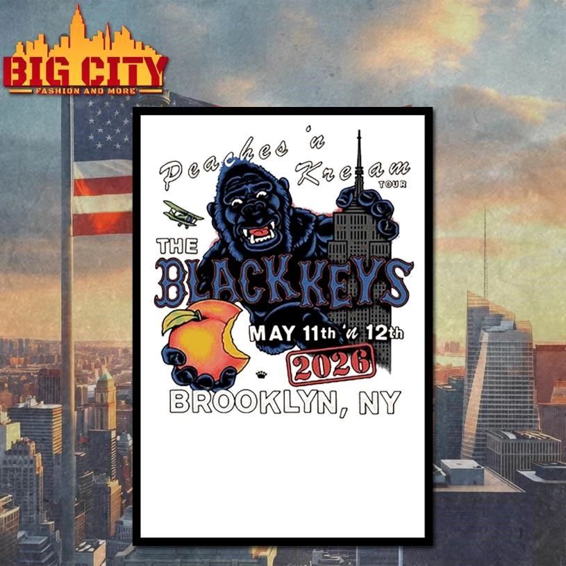 The Black Keys Brooklyn Paramount In NYC May 11-12 2026 Shirt