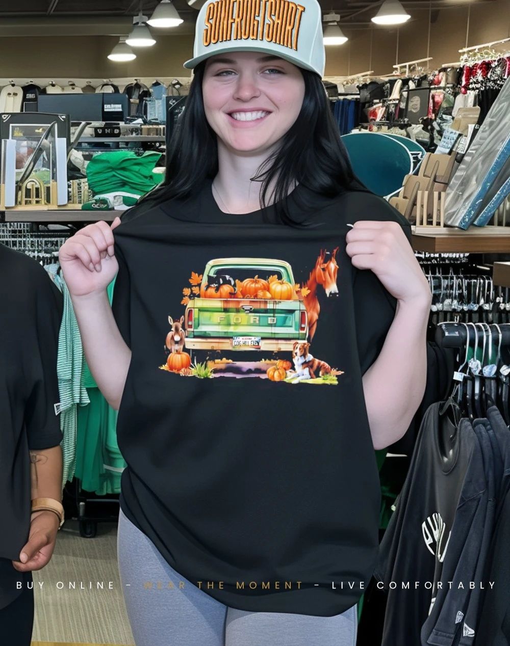 Hometown harvest truck autumn shirt