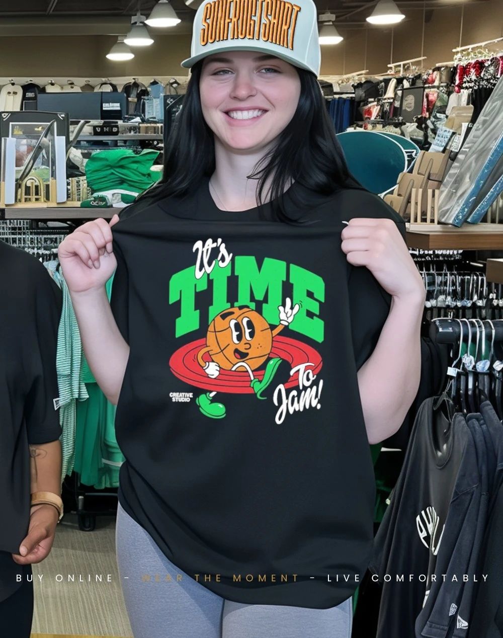Hoop it’s time to jam cartoon shirt