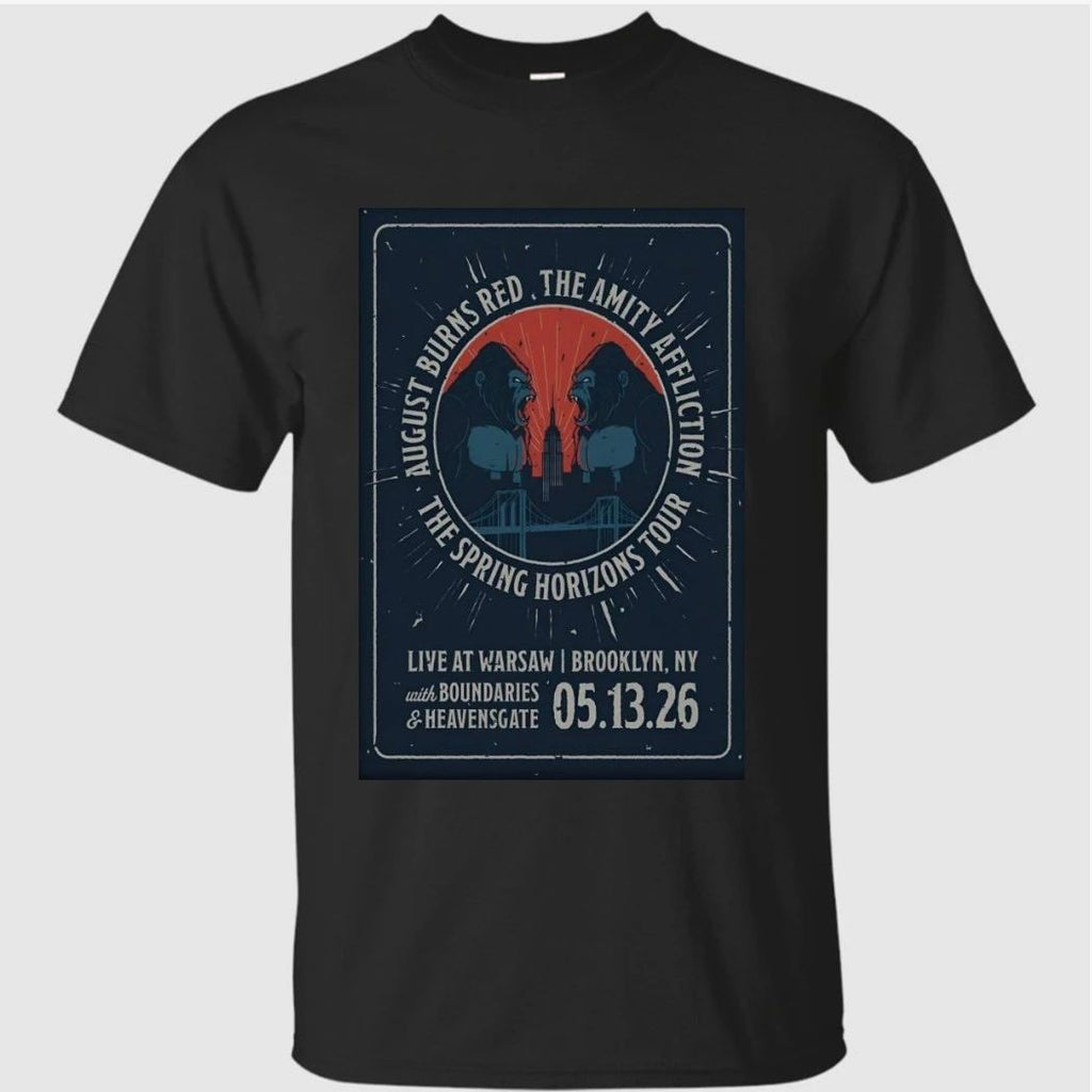 August Burns Red And The Amity Affliction May 13 2026, Brooklyn NY Poster Shirt