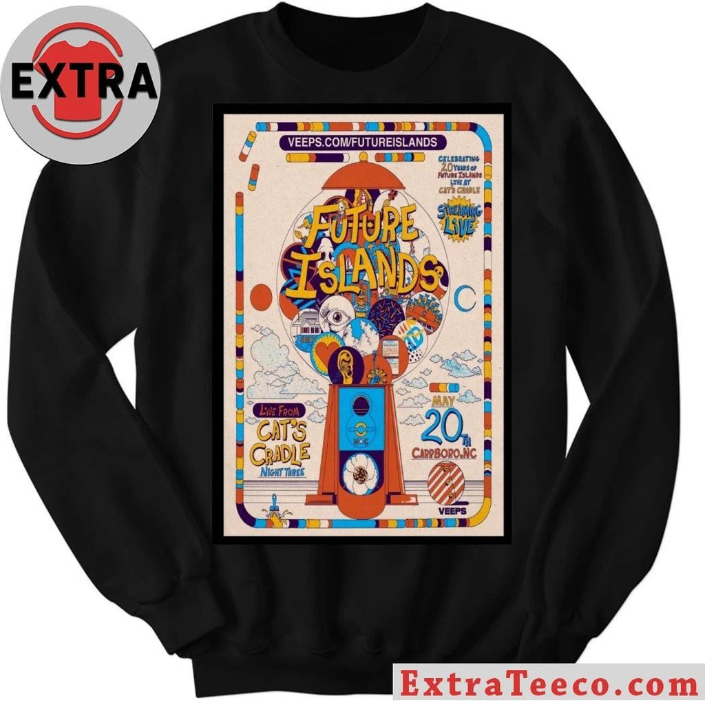 Future Islands May 20 2026 Cat’s Cradle Carrboro, NC Poster Shirt
