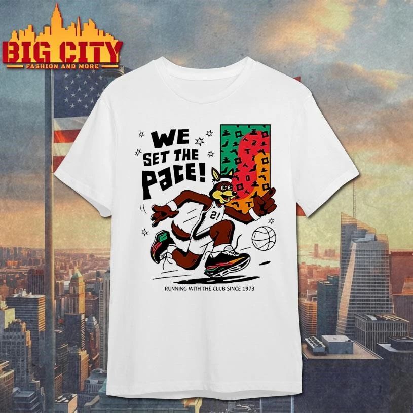 We Set The Pace San Antonio Spurs NBA since 1973 mascot shirt