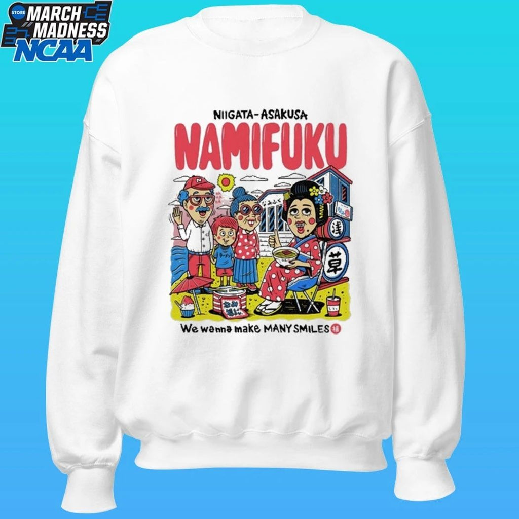 Niigata × Asakusa Namifuku We Wanna Make Many Smiles Shirt