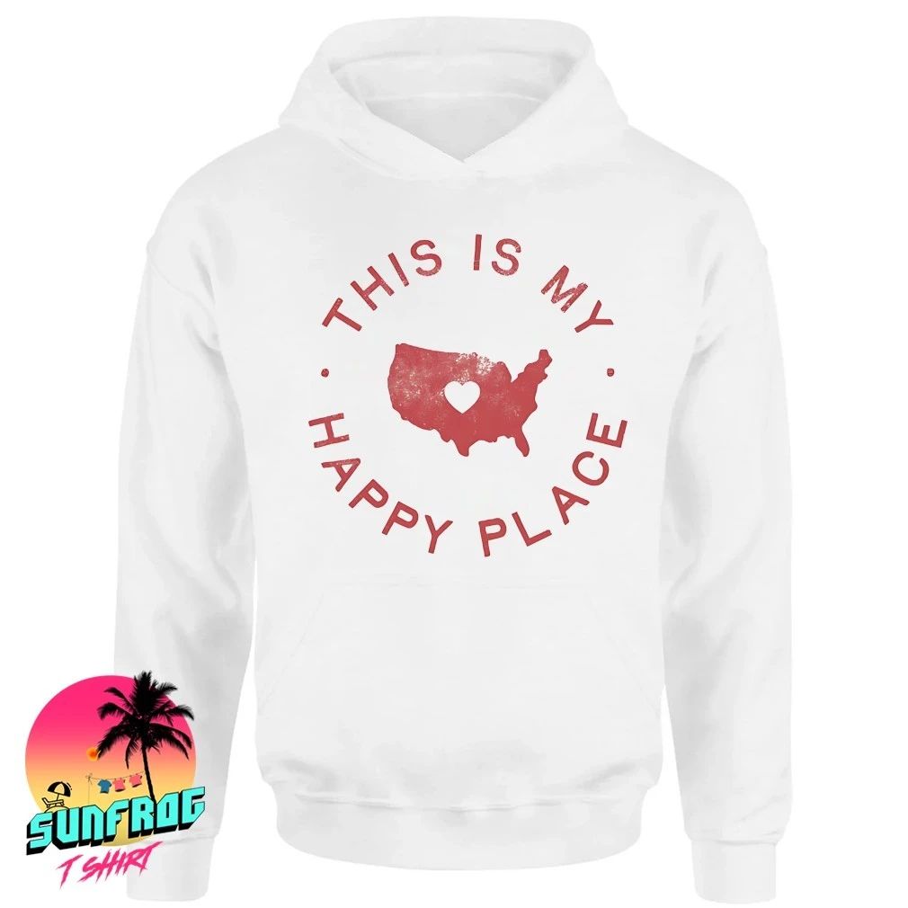 Heart in America this is my happy place shirt