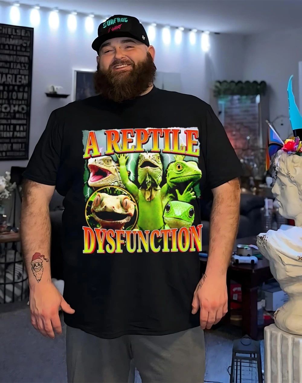 Iguana a reptile dysfunction shirt