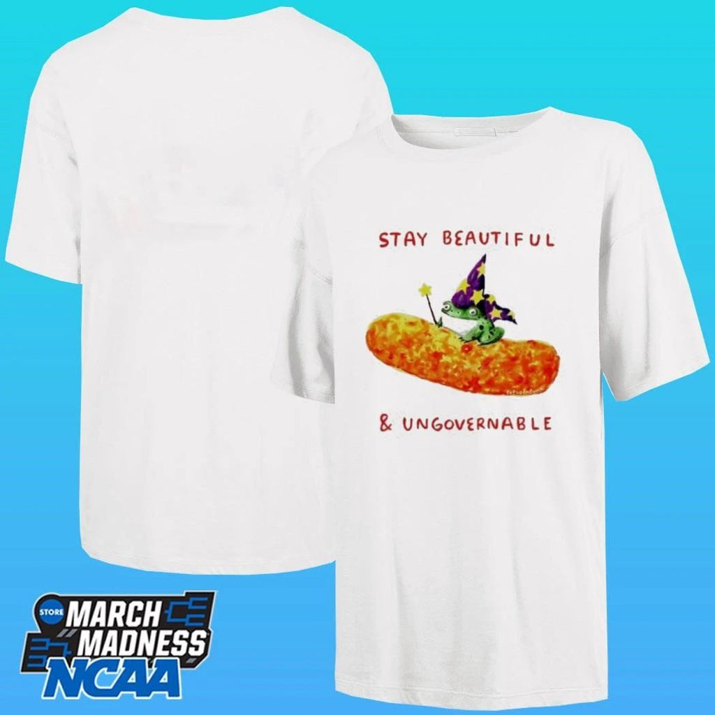 Wizard Frog Cheese Stay Beautiful Ungovernable Shirt
