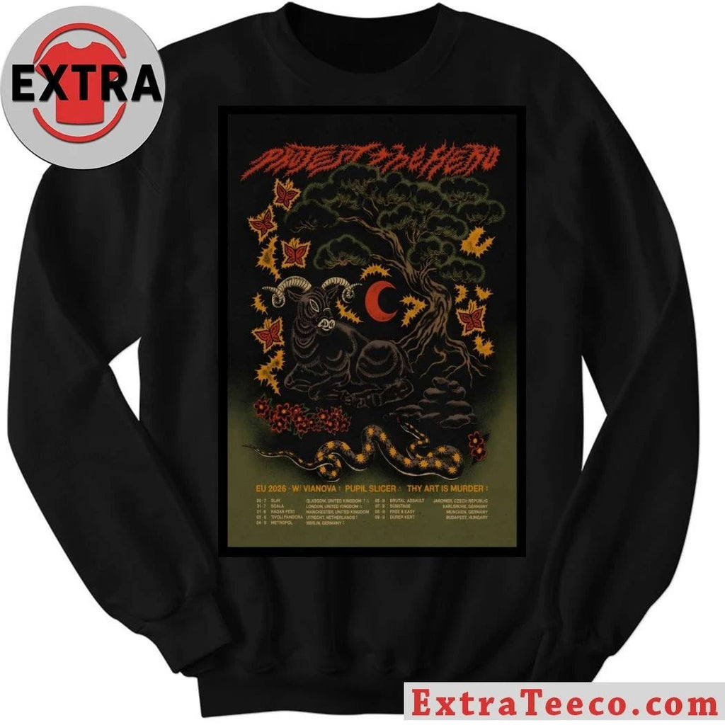 Protest The Hero Tour Europa 2026 Poster Shirt
