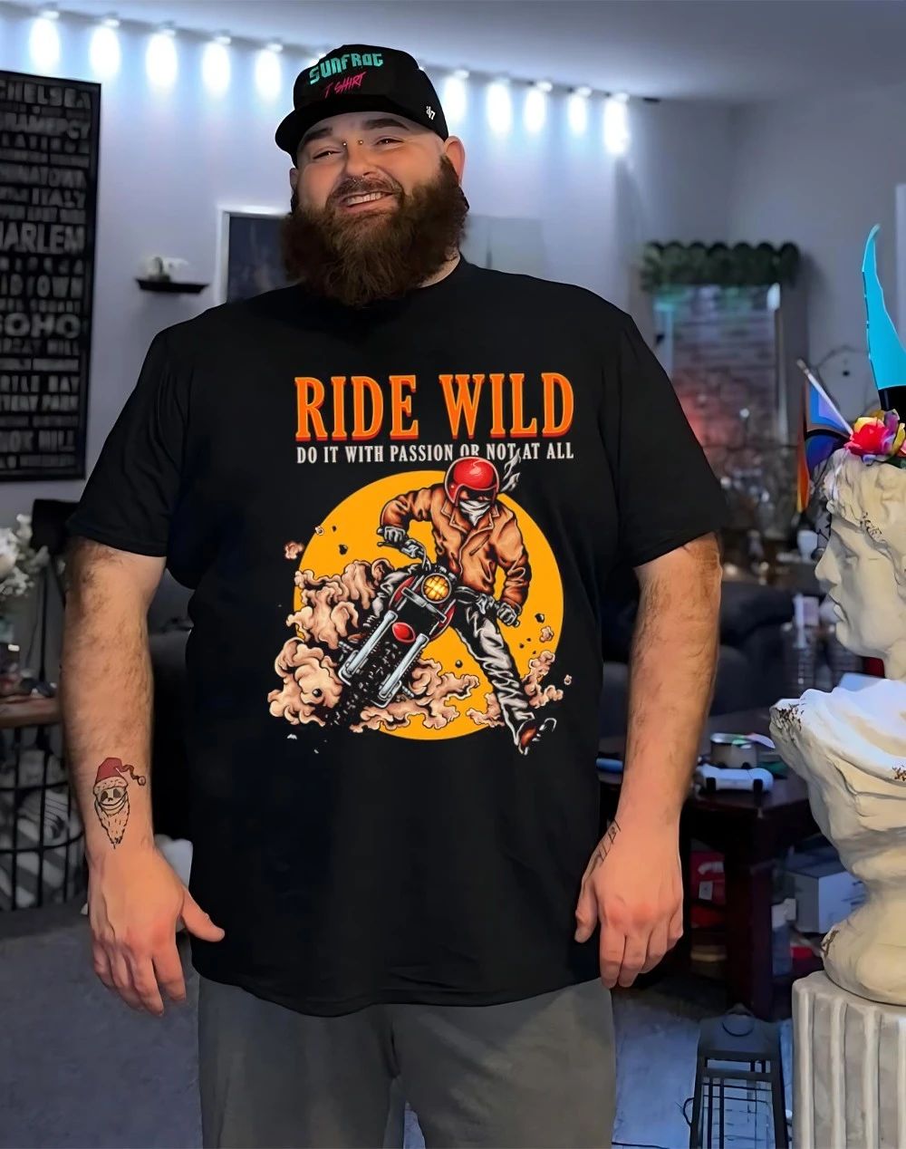 Biker ride wild do it with passion or not at all shirt