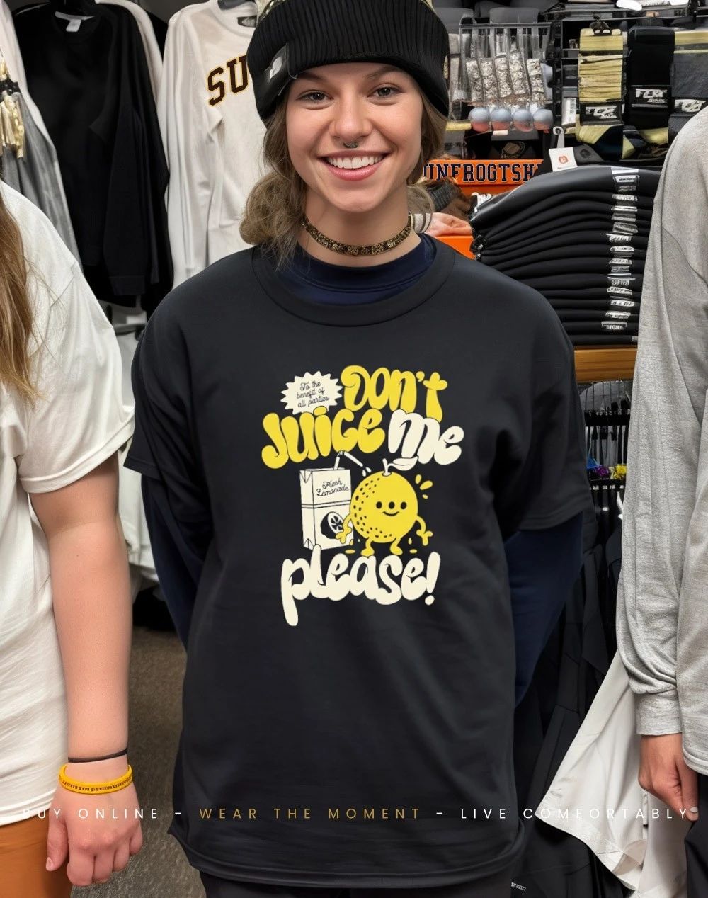 Fresh lemonade to the benefit of all parties don’t juice me please shirt