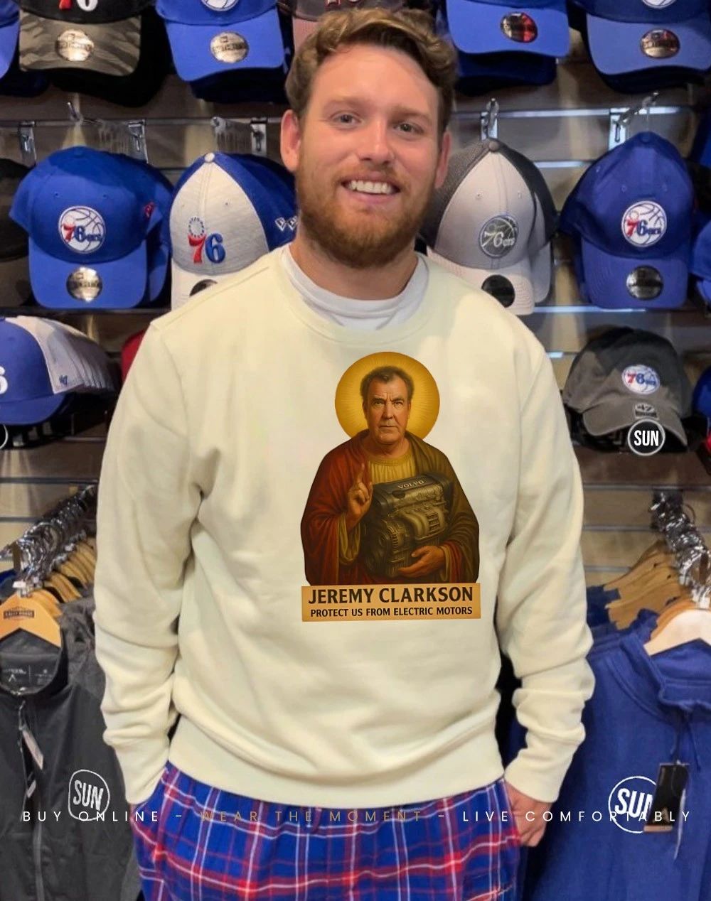 Jeremy Clarkson Jesus protect us from electric motors shirt
