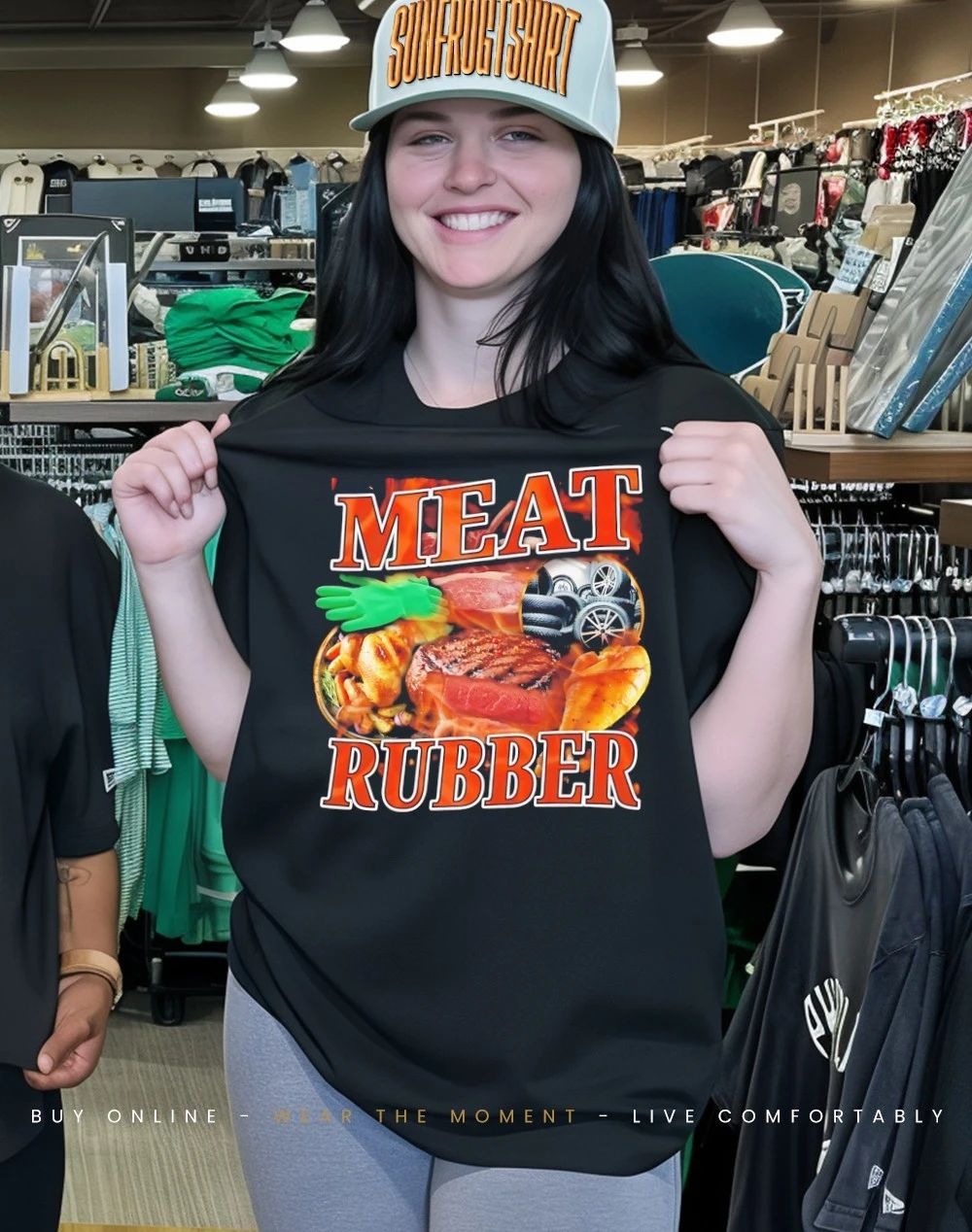 Meat rubber dishes shirt