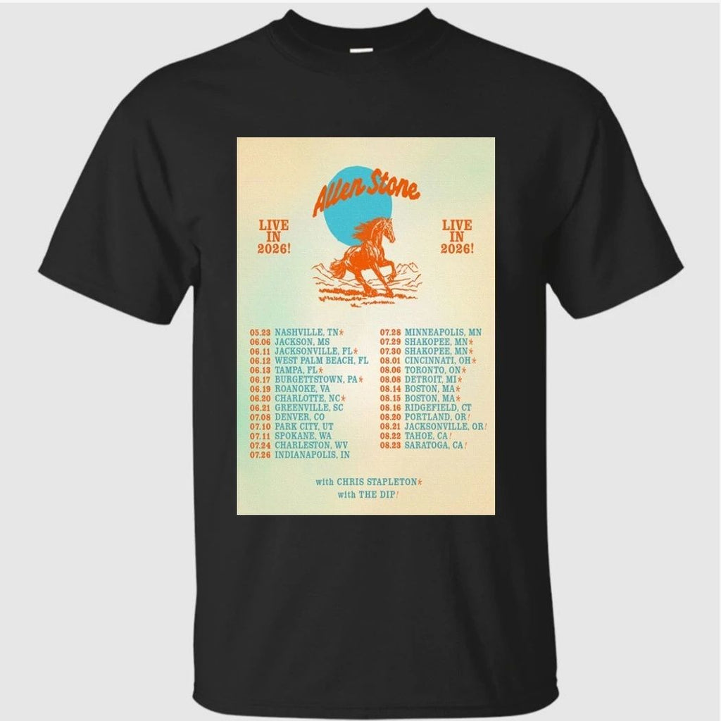 Allen Stone Fall Tour 2026 Poster Shirt