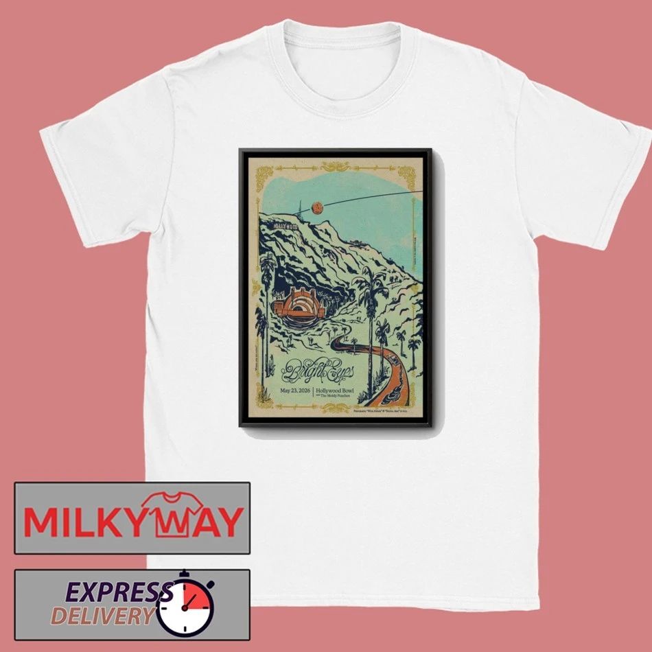 LIMITED Bright Eyes May 23 2026 Hollywood Bowl Poster TOUR shirt
