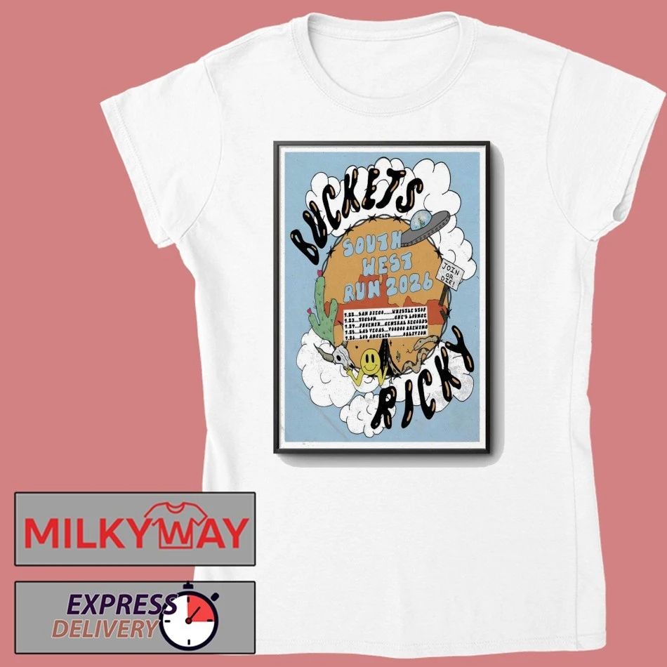 Buckets South West Run 2026 Tour Poster shirt