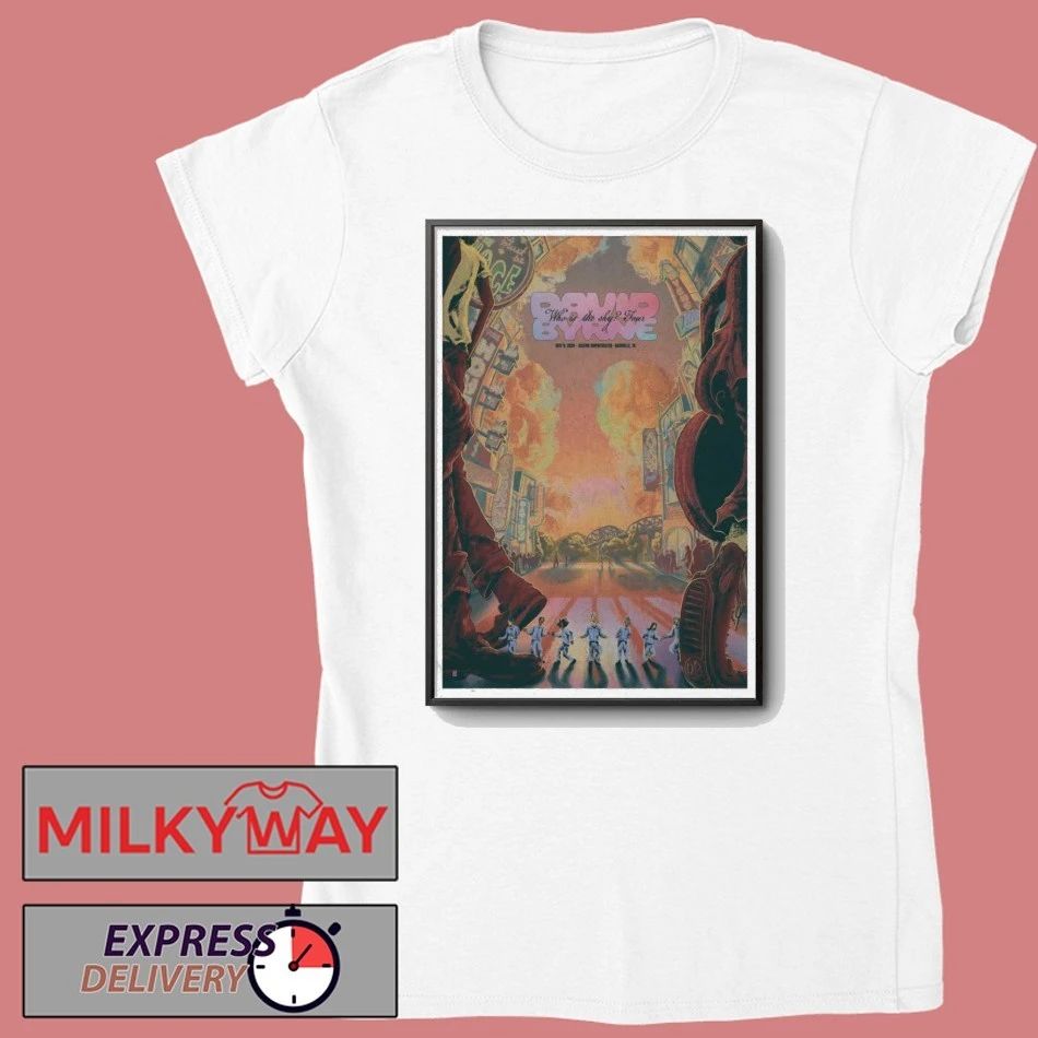 May 9 2026 David Byrne Glitter Version Poster Ascend Amphitheater TOUR shirt
