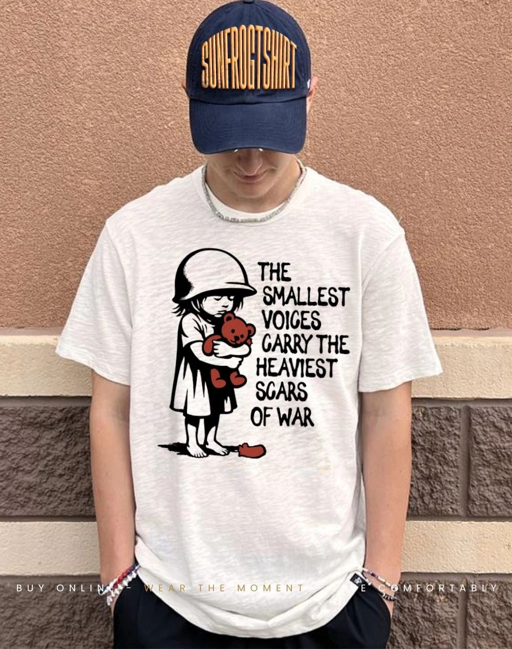 The smallest voices carry the heaviest scars of war shirt