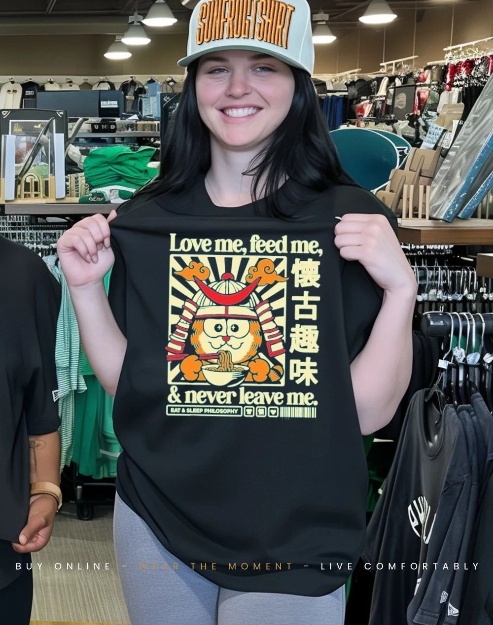 Japanese cat love me feed me and never leave me shirt