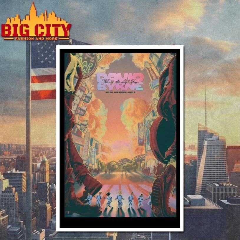 David Byrne In Nashville TN On May 9 2026 Poster Shirt