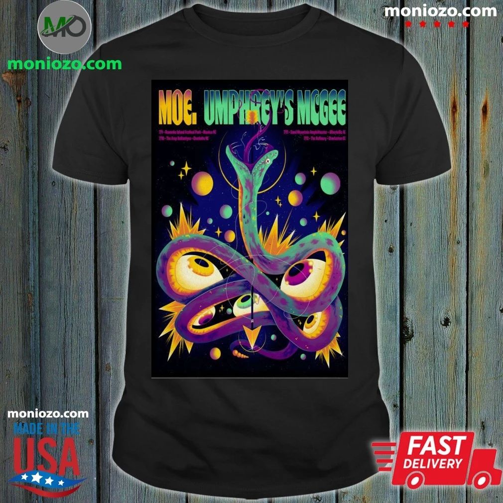 Moe. And Umphrey’s McGee Charleston SC Jul 12 2026 Poster Shirt