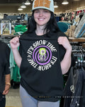Beetlejuice it’s showtime never trust the living shirt