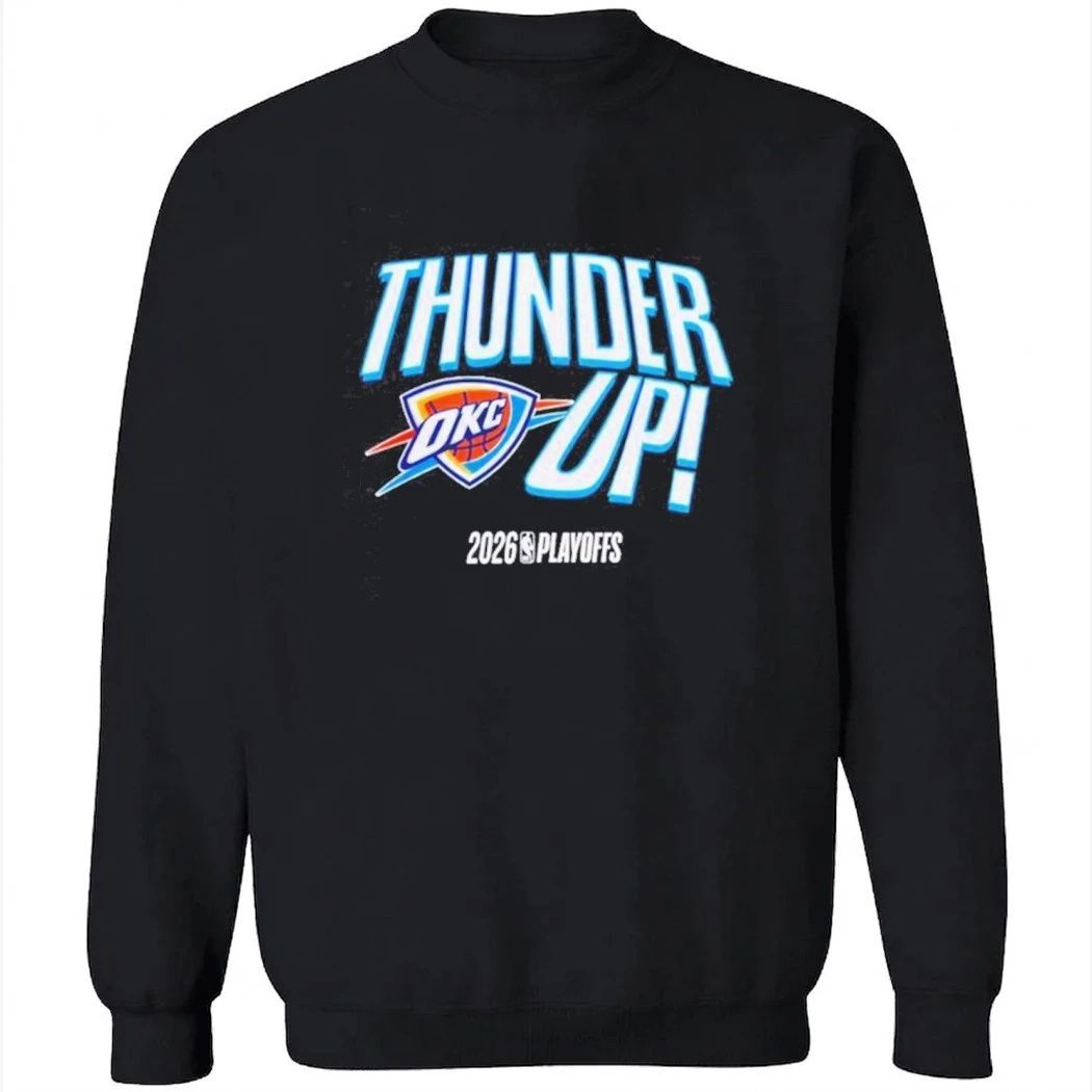 Oklahoma City Basketball Thunder Up 2026 NBA Playoffs Logo Shirt