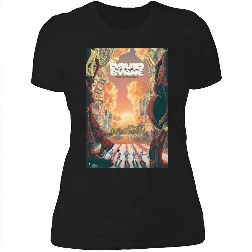 David Byrne Who Is the Sky North American Tour 2026 Poster Shirt