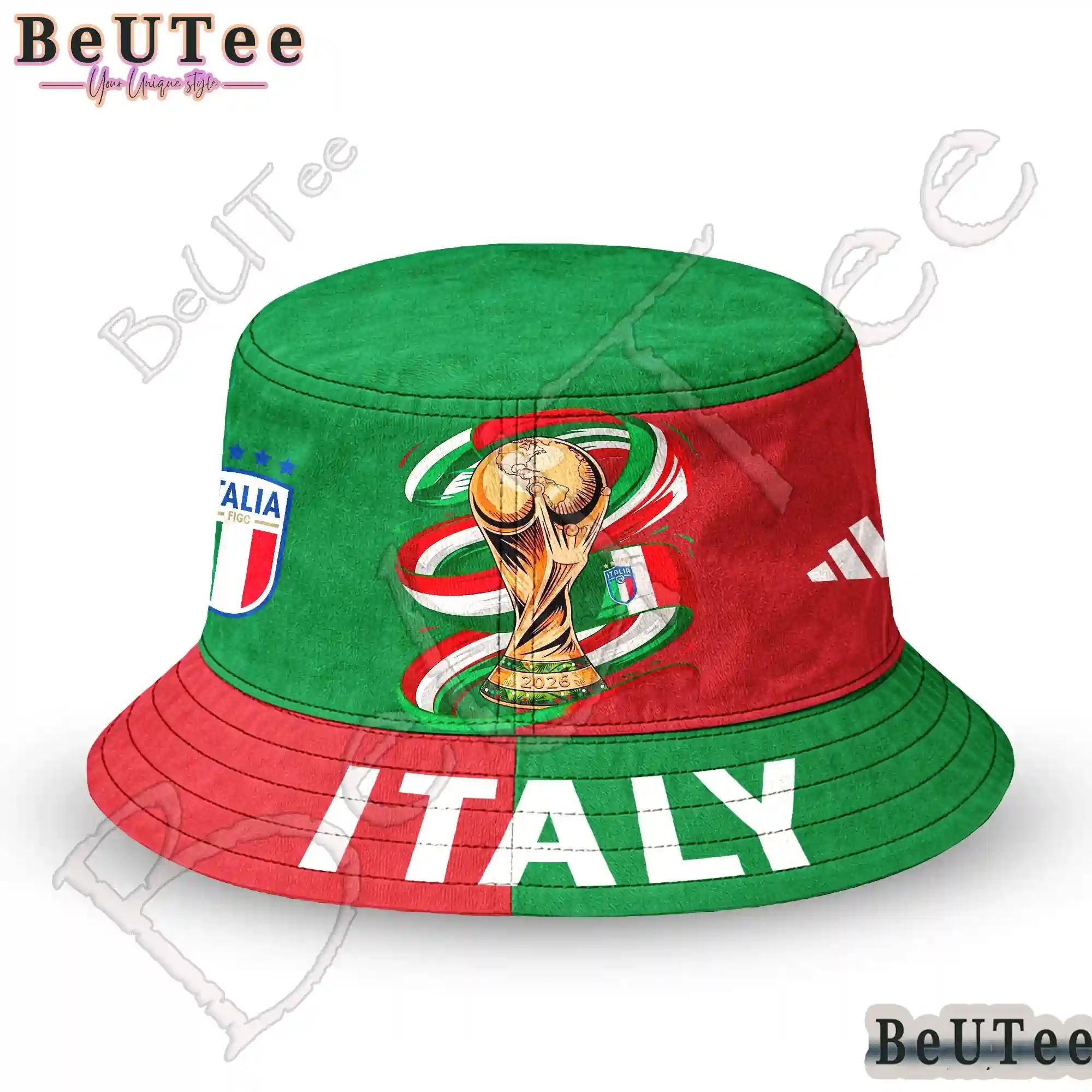 Italy Premium World Cup 2026 Golden Trophy Bucket Hat
