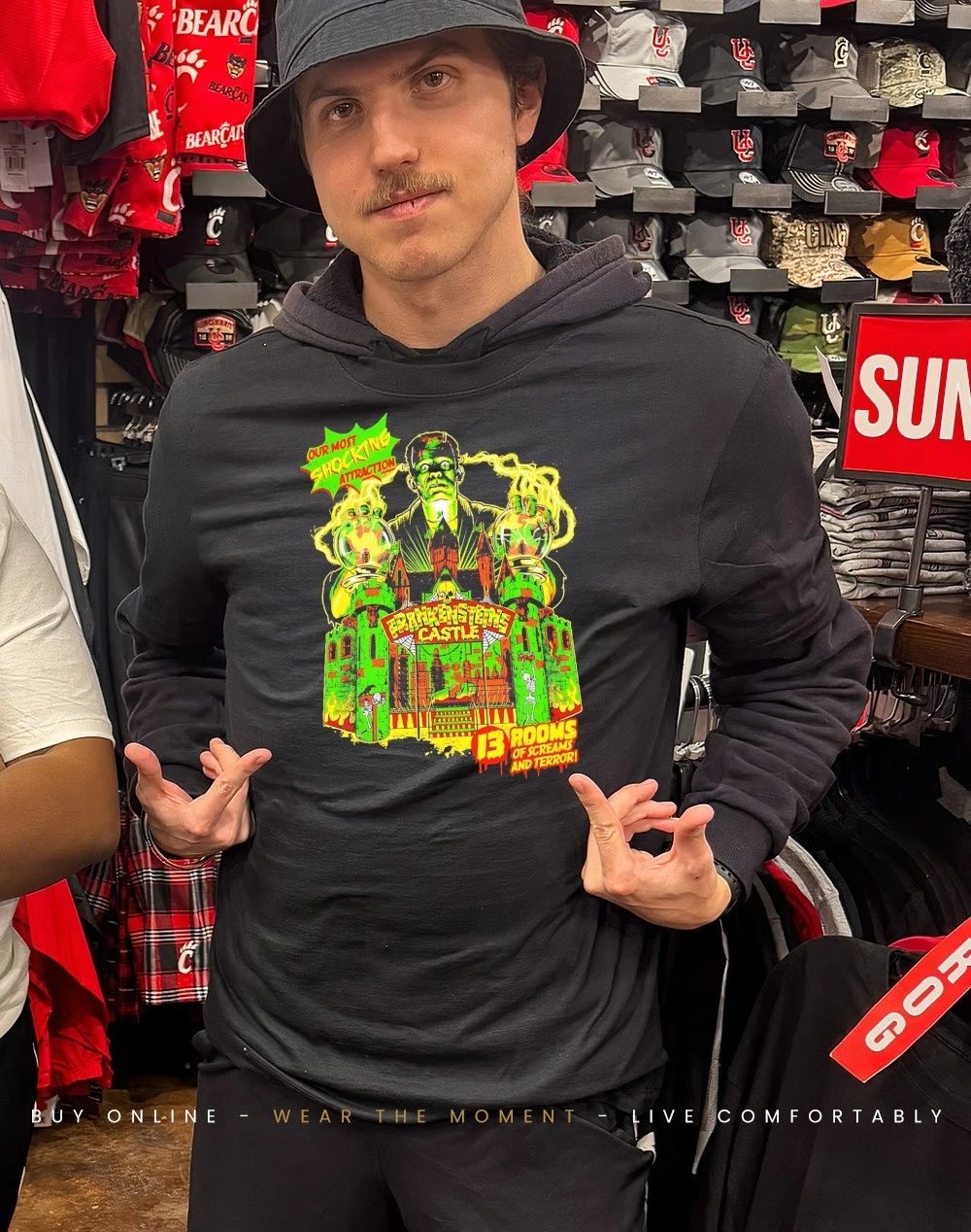 Frankenstein Castle 13 rooms of screams and terror most shocking shirt