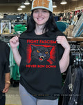 Black cat fight fuck never bow down shirt